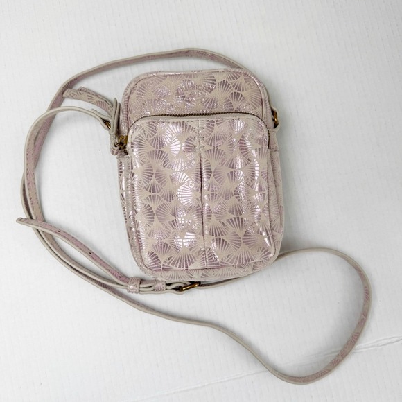 American Leather Co. Handbags - American Leather Co Cleveland purple shimmer lavender skies crossover bag purse